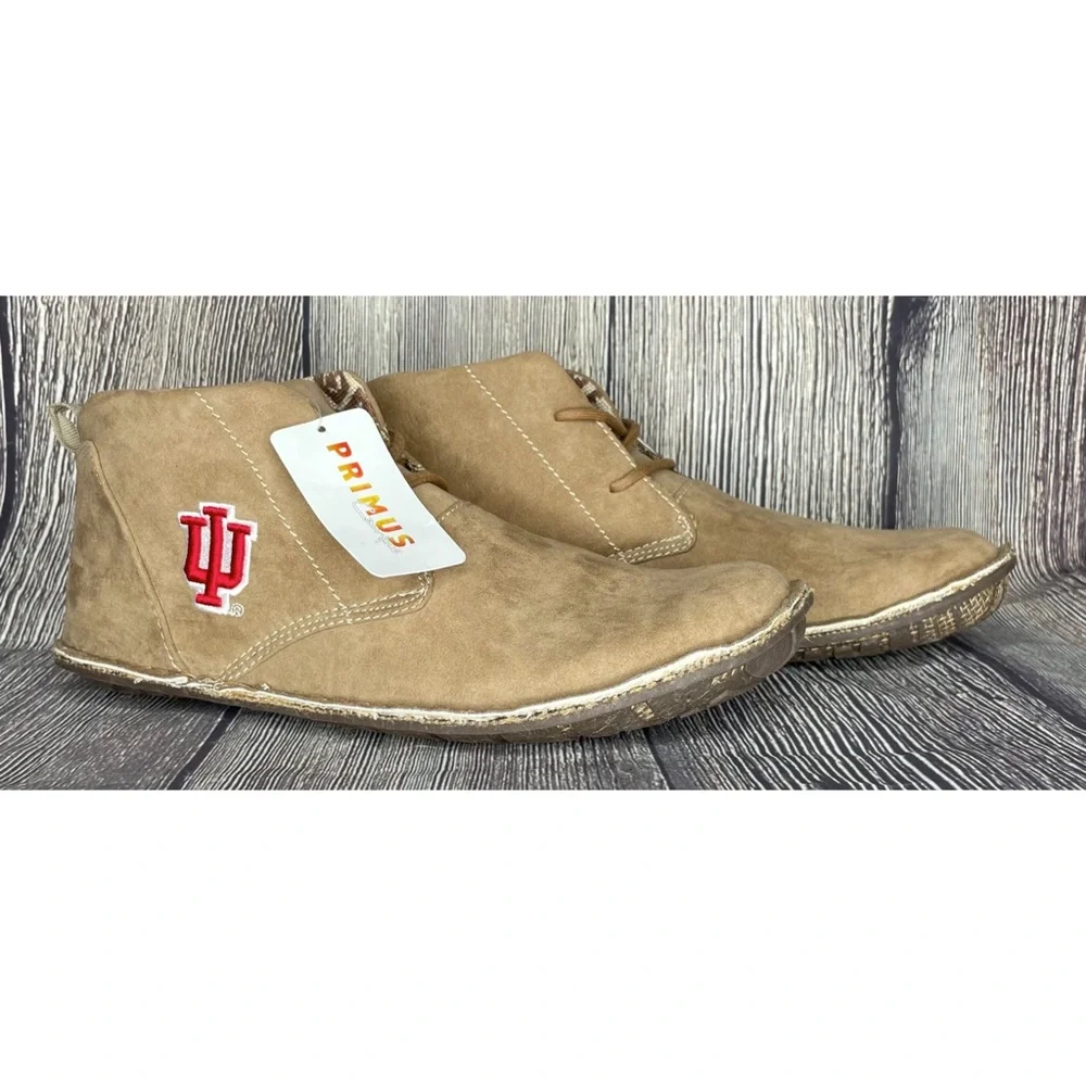 Indiana University IU Brown Primus Campus Faux Suede Chukka Shoes Mens Sz 10